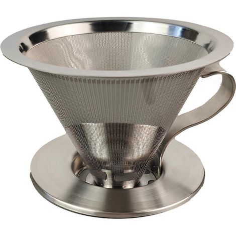 Cafetière à filtre manuelle, accessoires pour machine à café, outil à expresso en métal, filtre à café professionnel multicolore (1/5)