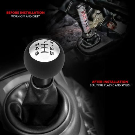 6-Vitesse Pommeau Levier de Vitesses Pour Peugeot 307 308 3008 407 807 Citroen -CYA (1/2)