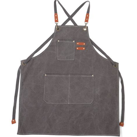 Friseurschürze aus Canvas, multifunktionale Taschen, abnehmbarer Schultergurt, wasserdicht, praktische Arbeitsschürze