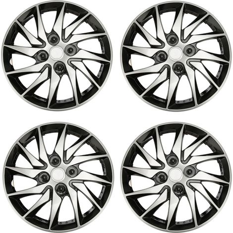 Acouto 4pcs Roues Couvrent Les Couvercles de Roue Hubcap Slull de 14 Pouces de 14 Pouces pour Voitures Couvertures Couvertures Rouleaux (1/5)