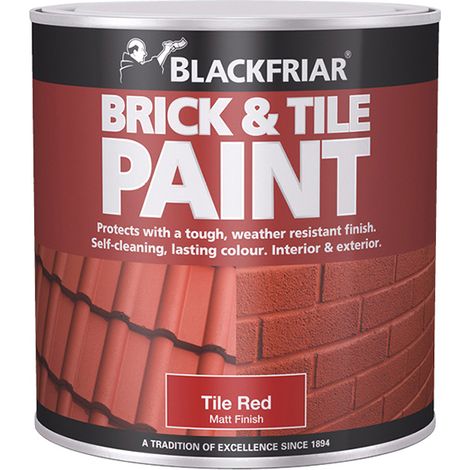 Blackfriar BF0160001E1 Brick & Tile Paint Matt Red 500ml BKFBTMR500