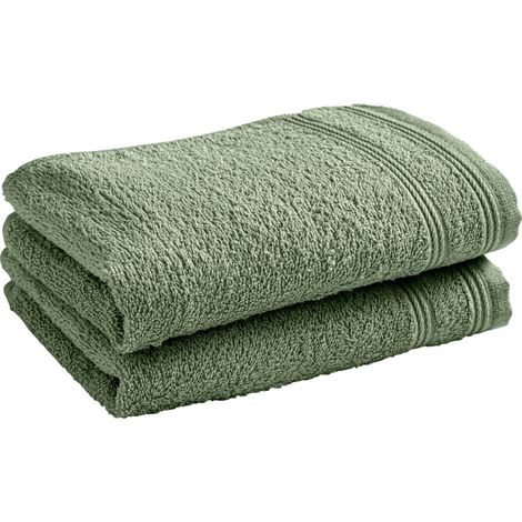 Lot de 2 serviettes invité "Spa" 30 x 50 cm / 400 gr/m² - "Spa" Romarin - "Spa" Romarin - (1/5)