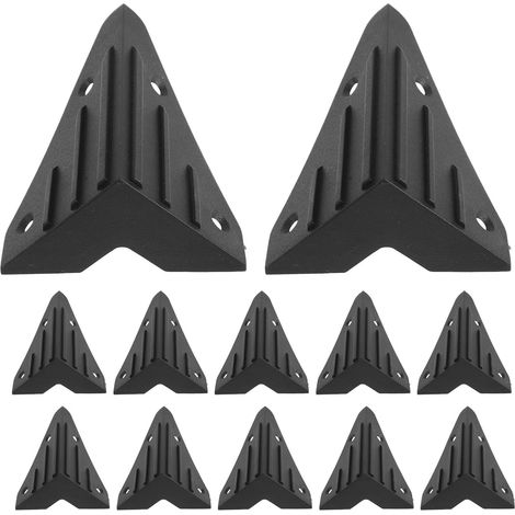 Protections d'angle en plastique Healeved (lot de 12) avec vis pour enceintes et caissons basses,