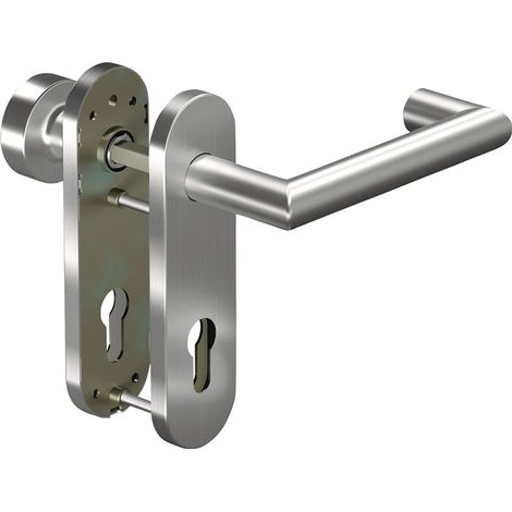Poignée porte 8907/3020/7051K Alu.AL D/K TS 38-63mm PZ rd DIN gauche/droite OGRO (1/2)