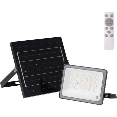 Proiettore LED solare da 50 W 5V/6W Pannello 5,5 W 750 lm 90º IP65 3CCT (Colore della luce regolabile) (1/5)