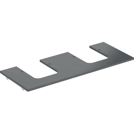 Geberit ONE Plaque de lavabo, découpe double, pour lavabo à poser (1/2)