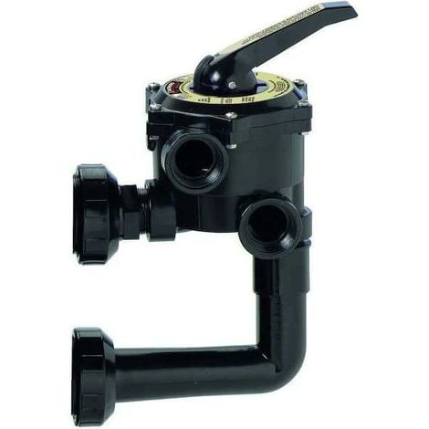 Hayward – Vanne multivoies 6 voies pour filtre à sable – Vanne side 2'' – Compatible Filterpro II – Fonction filtration, lavage, vidange