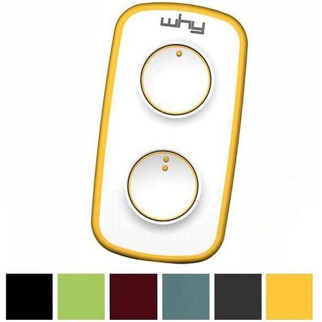 Sice Why Evo Mini Radiocomando Multifrequenza 4 Tasti Codice Fisso Rolling Code 433 868 MHz Autoapprendimento colore Rosso (1/5)