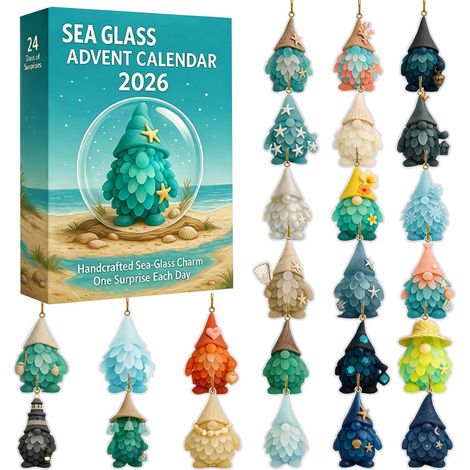 Calendrier de l'Avent 2026, 24 Gnomes 2D en Acrylique, Déco Sapin Noël (1/5)