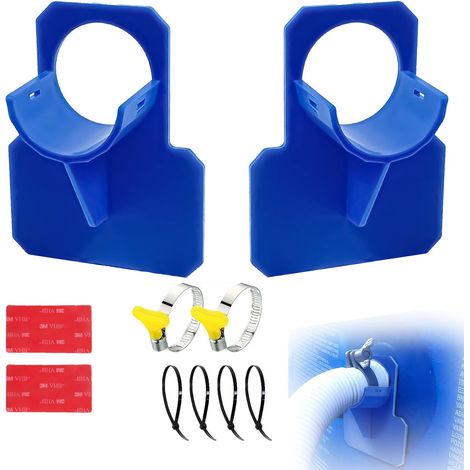 2 pièces support de tuyau de piscine protection anti-pliage, support de tuyau de piscine, adapté aux tuyaux de moins de 38 mm de diamètre (bleu) (1/5)