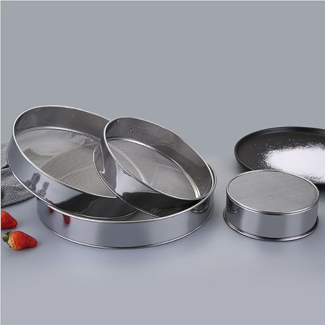 Passoire tamis inox farine tamisage filtre cuisine maison patisserie gateau (1/3)