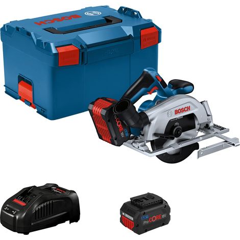scie circulaire sans-fil GKS 18V 57-2 (lame de 165 mm, capacité de coupe 57 mm, avec 2 batteries ProCORE 5.5Ah, chargeur GAL 1880 CV, L-BOXX) (1/5)
