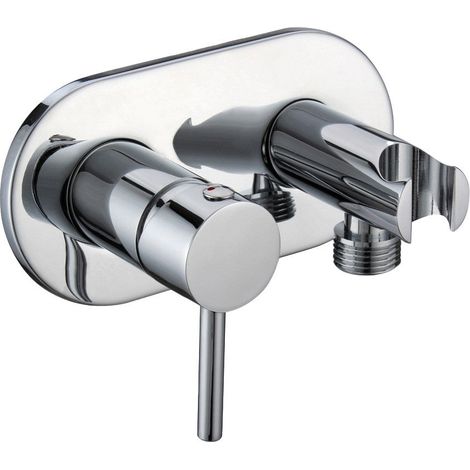 Miscelatore ad incasso tondo con supporto laterale M 1/2"