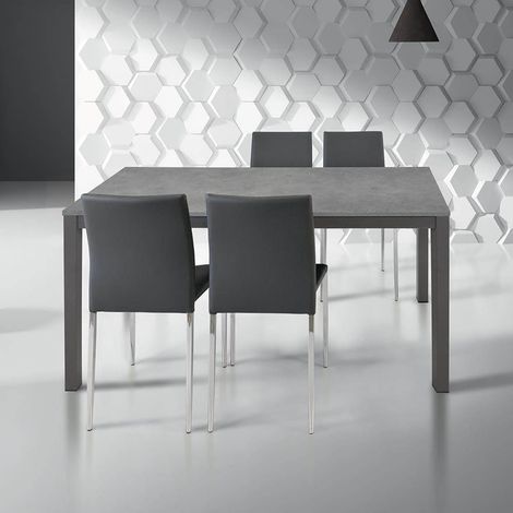 BRENDON - tavolo da pranzo moderno allungabile 160 x 90 (1/2)