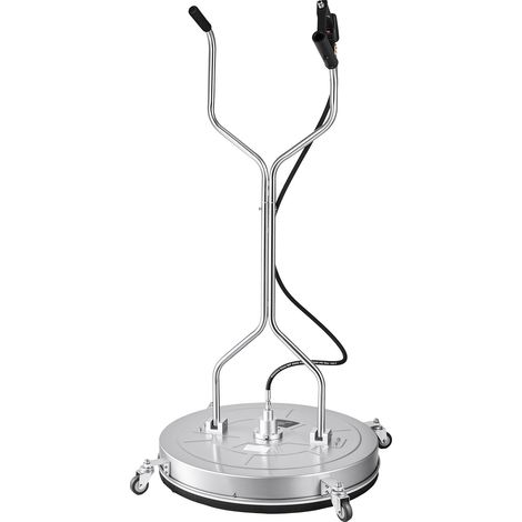 Mophorn Nettoyeur de surface pour nettoyeur haute pression 76,2 cm avec roues, acier inoxydable, idéal pour béton et allées, pression maximale de 276 bar, poignée ergonomique, raccord rapide 3/8 pouce (1/5)