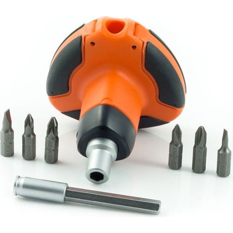 Pack x 3 unidades Llave Carraca destornillador 8 en 1 Tactix Alta Calidad - SpazioLuzio