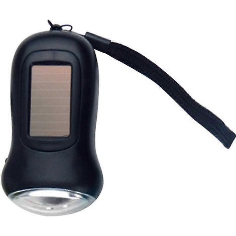 Lampe torche LED portable avec dynamo à manivelle, éclairage solaire pour tente, idéale pour le camping, l'alpinisme et la randonnée. Lampe de poche ED