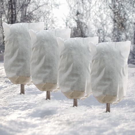 4 pièces 60 x 80 cm Voile d Hivernage Protection Plantes Hiver (1/4)