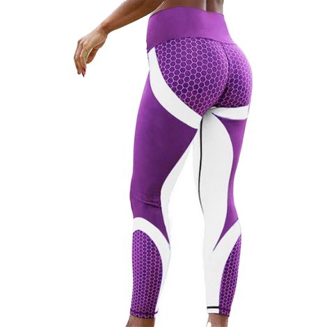 1 Pantalon de yoga, taille haute, séchage rapide, imprimé numérique, fitness (1/5)