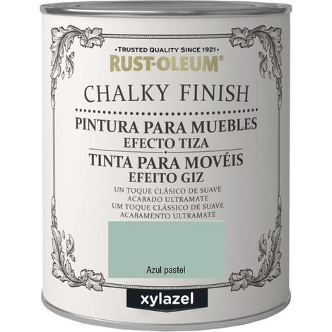 Pintura Al Agua Para Muebles 750 Ml Azul Chalky Rust-Oleum