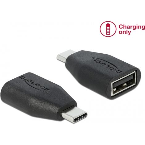 Delock Bloqueador de datos USB Type-Câ¢ macho a Tipo-A hembra