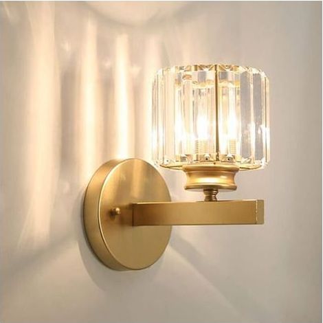 Métal LED Applique Postmoderne Exquis Cristal Applique À La Maison Décoration Applique Salon TV Applique Murale Chambre Chevet Lanterne E27 Verre Allée Escalier (1/5)
