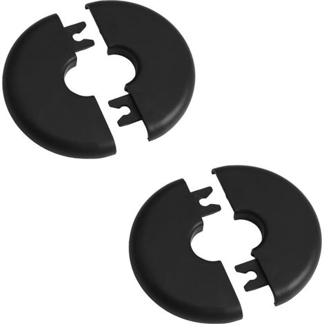 Lot de 2 Cache-tuyaux, Plastique ABS, Diamètre 20 mm, Adhésif, Pour Salle de bain (1/5)