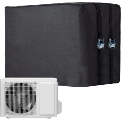 Housse Hiver Climatiseur,Housse de Protection Imperméable pour Extérieur,avec Boucles Ajustables Isolation pour Unité Condenseur Compresseur(65x45.5x52cm) (1/5)
