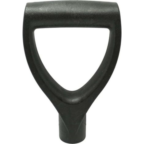 Poignée de bêche, fourche de jardin, manche de pelle en forme de D, poignée en plastique noir pour outils de bêchage et de ratissage (1/5)