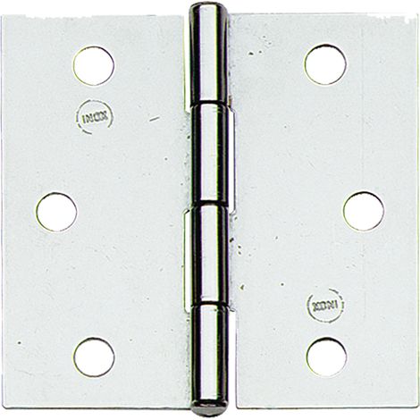 CERNIERA IN ACCIAIO INOX ART.121IN mm. 30 x 30 - pz. 2  - Blister Koncreto