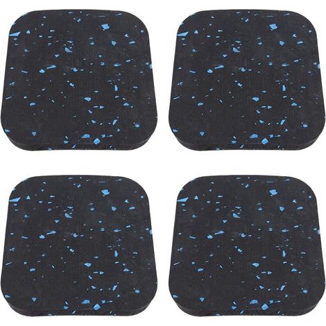 Lot de 4 tapis de course, tapis insonorisants et amortissants, tapis de fitness, tapis de sol en caoutchouc pour la protection du sol (1/5)
