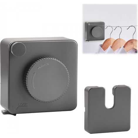 Corde à Linge RéTractable Etendoir Retractable Exterieur Murale en Fil A IntéRieur Enrouleur 4,8m Acier Inoxydable (1/5)