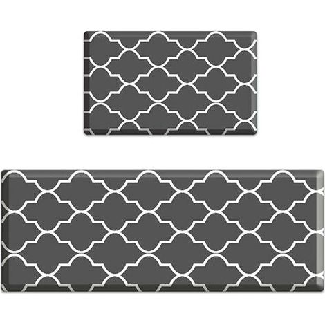 Tapis de cuisine imperméable antidérapant pour la cuisine, le sol de la maison, le bureau, l'évier, la buanderie (1/3)