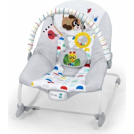 BABY EINSTEIN DEAN Transat bébé balancelle électrique évolutif 3-en-1, Melodies et vibrations, 3 Positions, arche amovible 0-30 mois