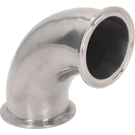 Raccord sanitaire coude 90° en acier inoxydable 304, haute pression, type collier 63 (1/5)