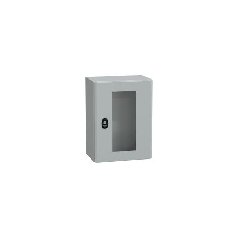 Cassa Spacial S3D porta trasparente 400X300X200 RAL7035 - NSYS3D4320T
