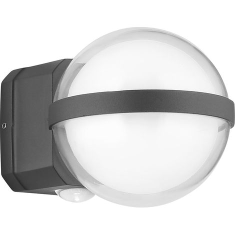 Applique murale LED pour l'extérieur, éclairage d'entrée, éclairage bidirectionnel, anthracite