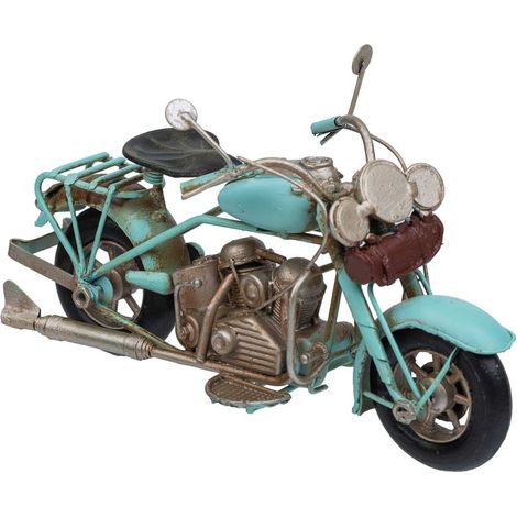 Moto de metal azul 19.5x8x11.5 (1/5)