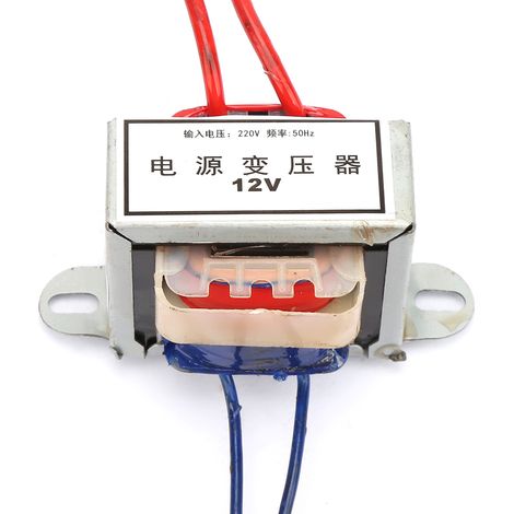 Transformateur monophasé 220V 50Hz vers 12V/24V, puissance 3W, sortie AC, idéal pour alimentation LED et petits appareils (1/4)