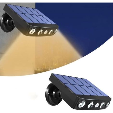 Solar-Außenleuchte, [1 Stück] Solar-Außenleuchte mit Bewegungsmelder (1/4)