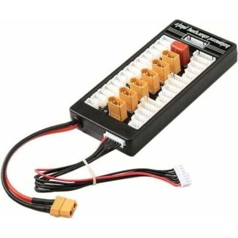 Chargeur de batterie Lipo XT60 T-Bug 2-6S Plaque de carton de charge équilibrée parallèle avec planche à chargement équilibré parallèle parallèle (1/3)
