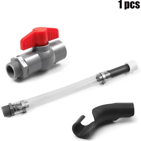 Kit de tuyau de ravitaillement en carburant de compétition avec tuyau d'arrêt à vanne à bille, coude et fixation pour tuyau de ravitaillement de réservoir de carburant - fixation + tuyau de carburant  (1/4)