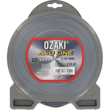 Coque fil nylon bi-composant OZAKI alu line - 2 mm x 126m - qualité professionnelle
