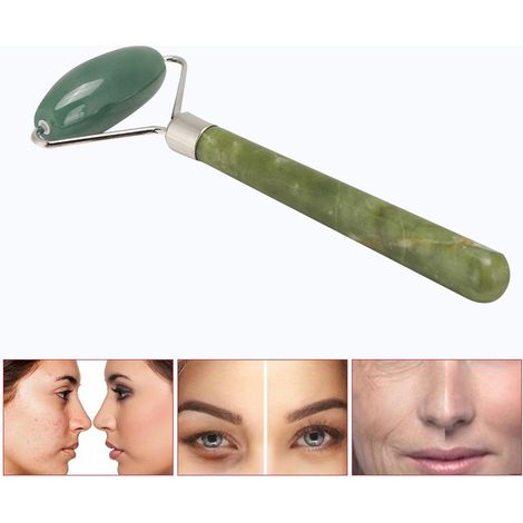 Gesichtsmassageroller aus Aventurin und grüner Jade zur Glättung von Falten und Straffung der Haut – Anti-Aging-Gesichtspflegegerät (1/5)