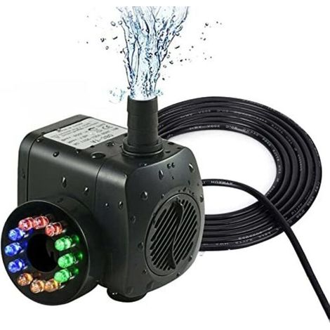 Pompe Submersible Aquarium 12 LED Débit Réglable 800L/H Silencieuse (1/5)