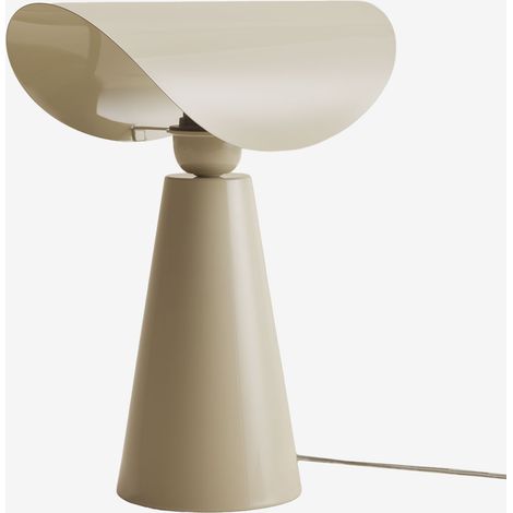 Lampe de table ↑35 cm en fer Conby SKLUM Tapioca Beige (1/5)