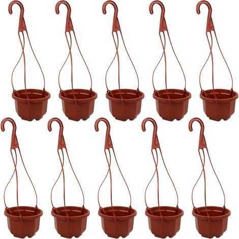 Jardinières suspendues Tofficu avec crochet, design octogonal (1/5)