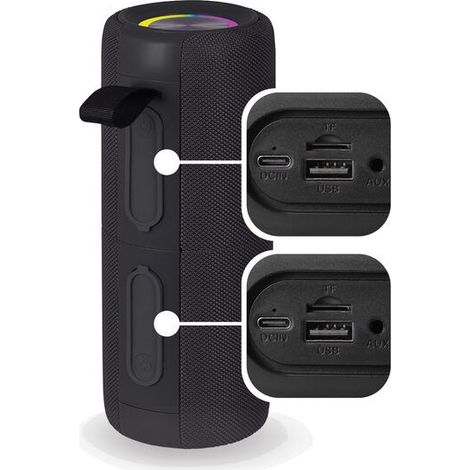 Trevi Altoparlante 2x15W Wireless 5.3 Micro SD AUX-IN IPX5 XCS 8A88 B Nero (1/5)