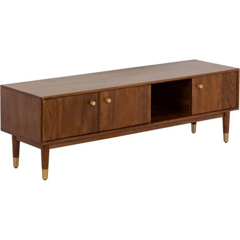 Meuble TV 3 portes en bois d'acacia Emiel (1/5)