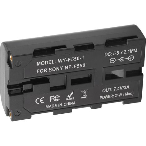 Adaptateur secteur factice de remplacement de batterie pour SONY NP-F550 F570 F750 F970 (1/5)